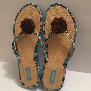 New  Vera Bradley Flip Flops slippers size 10